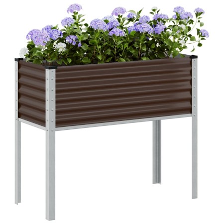 Braune Stahl-Pflanzschale 100x41x90 cm von , Töpfe und Pflanzgefäße - Ref: Foro24-4008971, Preis: 57,20 €, Rabatt: %