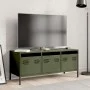 TV-Möbel aus kaltgewalztem Stahl in Olivgrün 101,5x39x43,5 cm von , TV-Möbel - Ref: Foro24-851230, Preis: 93,19 €, Rabatt: %