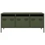 TV-Möbel aus kaltgewalztem Stahl in Olivgrün 101,5x39x43,5 cm von , TV-Möbel - Ref: Foro24-851230, Preis: 93,19 €, Rabatt: %