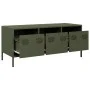 TV-Möbel aus kaltgewalztem Stahl in Olivgrün 101,5x39x43,5 cm von , TV-Möbel - Ref: Foro24-851230, Preis: 93,19 €, Rabatt: %