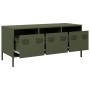 TV-Möbel aus kaltgewalztem Stahl in Olivgrün 101,5x39x43,5 cm von , TV-Möbel - Ref: Foro24-851230, Preis: 94,07 €, Rabatt: %