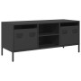 TV stand made of black cold-rolled steel 101.5x39x43.5 cm by , TV Furniture - Ref: Foro24-851298, Price: 84,78 €, Discount: %