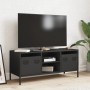 TV stand made of black cold-rolled steel 101.5x39x43.5 cm by , TV Furniture - Ref: Foro24-851298, Price: 84,78 €, Discount: %