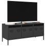 TV-Möbel aus schwarzem kaltgewalztem Stahl 101,5x39x43,5 cm von , TV-Möbel - Ref: Foro24-851226, Preis: 89,38 €, Rabatt: %