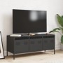 Mueble para TV acero laminado en frío negro 101,5x39x43,5 cm de , Muebles TV - Ref: Foro24-851226, Precio: 90,39 €