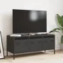 TV-Möbel aus schwarzem kaltgewalztem Stahl 101,5x39x43,5 cm von , TV-Möbel - Ref: Foro24-851226, Preis: 88,56 €, Rabatt: %