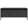 TV-Möbel aus schwarzem kaltgewalztem Stahl 101,5x39x43,5 cm von , TV-Möbel - Ref: Foro24-851226, Preis: 88,56 €, Rabatt: %