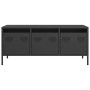 TV-Möbel aus schwarzem kaltgewalztem Stahl 101,5x39x43,5 cm von , TV-Möbel - Ref: Foro24-851226, Preis: 89,38 €, Rabatt: %