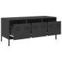 TV-Möbel aus schwarzem kaltgewalztem Stahl 101,5x39x43,5 cm von , TV-Möbel - Ref: Foro24-851226, Preis: 88,56 €, Rabatt: %