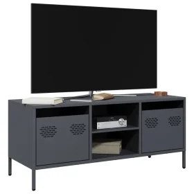 TV-Möbel aus kaltgewalztem Stahl in Anthrazit 101,5x39x43,5 cm von , TV-Möbel - Ref: Foro24-851300, Preis: 88,32 €, Rabatt: %