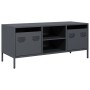 TV-Möbel aus kaltgewalztem Stahl in Anthrazit 101,5x39x43,5 cm von , TV-Möbel - Ref: Foro24-851300, Preis: 89,15 €, Rabatt: %