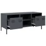 TV-Möbel aus kaltgewalztem Stahl in Anthrazit 101,5x39x43,5 cm von , TV-Möbel - Ref: Foro24-851300, Preis: 88,32 €, Rabatt: %