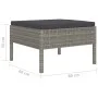 Garden furniture set 10 pieces and gray synthetic rattan cushions by vidaXL, Garden sets - Ref: Foro24-3056976, Price: 796,14...
