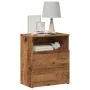 Aged engineered wood bedside table 50x32x60 cm by , Nightstands - Ref: Foro24-856564, Price: 53,00 €, Discount: %