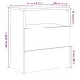Nachttisch aus gealtertem Ingenieurholz 50x32x60 cm von , Nachttische - Ref: Foro24-856564, Preis: 52,19 €, Rabatt: %