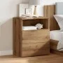 Engineered wood oak artisan bedside table 50x32x60 cm by , Nightstands - Ref: Foro24-856566, Price: 71,52 €, Discount: %