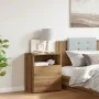 Engineered wood oak artisan bedside table 50x32x60 cm by , Nightstands - Ref: Foro24-856566, Price: 71,52 €, Discount: %
