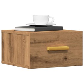 Wandnachttisch in Eichenholz-Handwerkerfarbe 35x35x20 cm. von , Nachttische - Ref: Foro24-857065, Preis: 33,48 €, Rabatt: %