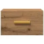 Wall-mounted bedside table in artisan oak color, 35x35x20 cm. by , Nightstands - Ref: Foro24-857065, Price: 32,95 €, Discount: %