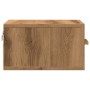 Wall-mounted bedside table in artisan oak color, 35x35x20 cm. by , Nightstands - Ref: Foro24-857065, Price: 33,48 €, Discount: %
