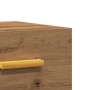 Wall-mounted bedside table in artisan oak color, 35x35x20 cm. by , Nightstands - Ref: Foro24-857065, Price: 33,48 €, Discount: %