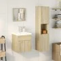 3-piece bathroom furniture set made of Sonoma oak plywood. by , Bathroom furniture - Ref: Foro24-3324992, Price: 91,32 €, Dis...