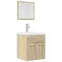 Badezimmermöbel-Set, 2-teilig, aus Sperrholz in Eichenholzoptik Sonoma. von , Badezimmermöbel - Ref: Foro24-856367, Preis: 47...