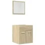 Badezimmermöbel-Set, 2-teilig, aus Sperrholz in Eichenholzoptik Sonoma. von , Badezimmermöbel - Ref: Foro24-856367, Preis: 47...