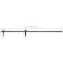 Mini-Schiebetür-Set aus Kohlenstoffstahl, 152 cm von vidaXL, Türrahmen - Ref: Foro24-148023, Preis: 22,92 €, Rabatt: %
