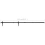 Mini-Schiebetür-Set aus Kohlenstoffstahl, 152 cm von vidaXL, Türrahmen - Ref: Foro24-148023, Preis: 22,92 €, Rabatt: %