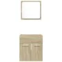 Bathroom furniture set 2 pieces plywood Sonoma oak by , Bathroom furniture - Ref: Foro24-856367, Price: 48,25 €, Discount: %