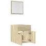 Badezimmermöbel-Set, 2-teilig, aus Sperrholz in Eichenholzoptik Sonoma. von , Badezimmermöbel - Ref: Foro24-856367, Preis: 47...