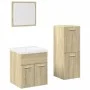 4-piece bathroom furniture set in Sonoma oak plywood by , Bathroom furniture - Ref: Foro24-3325007, Price: 161,33 €, Discount: %