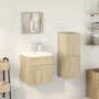 4-piece bathroom furniture set in Sonoma oak plywood by , Bathroom furniture - Ref: Foro24-3325007, Price: 161,33 €, Discount: %