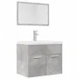 Set muebles de baño 2 piezas madera contrachapada gris hormigón de , Muebles de baño - Ref: Foro24-856373, Precio: 66,56 €, D...