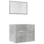 Badezimmermöbel-Set, 2-teilig, aus grauem Beton-Sperrholz. von , Badezimmermöbel - Ref: Foro24-856373, Preis: 68,87 €, Rabatt: %