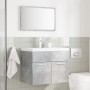 Set muebles de baño 2 piezas madera contrachapada gris hormigón de , Muebles de baño - Ref: Foro24-856373, Precio: 75,10 €