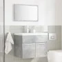 Set muebles de baño 2 piezas madera contrachapada gris hormigón de , Muebles de baño - Ref: Foro24-856373, Precio: 66,56 €, D...