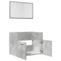 Badezimmermöbel-Set, 2-teilig, aus grauem Beton-Sperrholz. von , Badezimmermöbel - Ref: Foro24-856373, Preis: 68,87 €, Rabatt: %
