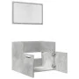 Set muebles de baño 2 piezas madera contrachapada gris hormigón de , Muebles de baño - Ref: Foro24-856373, Precio: 66,56 €, D...