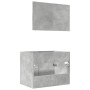 Badezimmermöbel-Set, 2-teilig, aus grauem Beton-Sperrholz. von , Badezimmermöbel - Ref: Foro24-856373, Preis: 68,87 €, Rabatt: %