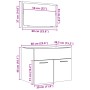 Badezimmermöbel-Set, 2-teilig, aus grauem Beton-Sperrholz. von , Badezimmermöbel - Ref: Foro24-856373, Preis: 68,87 €, Rabatt: %