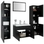 Badezimmerschrank-Set aus schwarzer Holzwerkstoffplatte von , Badezimmermöbel - Ref: Foro24-3071496, Preis: 317,88 €, Rabatt: %