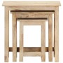 Stapelbare Tische, 3 Stück Massivholz aus Mangoholz von , Seitentische - Ref: Foro24-287489, Preis: 158,23 €, Rabatt: %