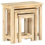 Stackable tables, set of 3, made of solid mango wood. by , Side tables - Ref: Foro24-287489, Price: 158,23 €, Discount: %