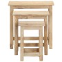 Stapelbare Tische, 3 Stück Massivholz aus Mangoholz von , Seitentische - Ref: Foro24-287489, Preis: 158,23 €, Rabatt: %