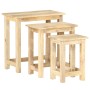 Stapelbare Tische, 3 Stück Massivholz aus Mangoholz von , Seitentische - Ref: Foro24-287489, Preis: 158,23 €, Rabatt: %