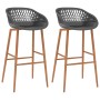 Küchenhocker 2 Stück grau von , Küchenhocker - Ref: Foro24-248154, Preis: 133,56 €, Rabatt: %
