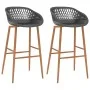 Taburetes de cocina 2 unidades gris de , Taburetes de cocina - Ref: Foro24-248154, Precio: 133,81 €, Descuento: %