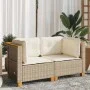 Sofás de esquina jardín con cojines 2 uds ratán sintético beige de , Sofás de exterior - Ref: Foro24-365916, Precio: 173,59 €...